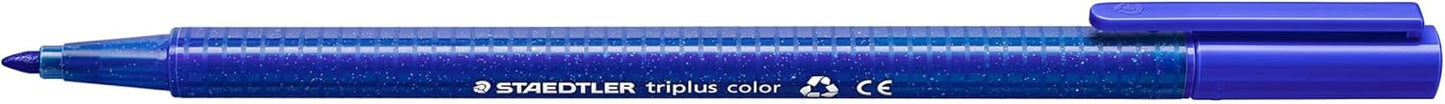 STAEDTLER 323 Triplus Colour Fibre-Tip Pens, 1.0 mm, Assorted Colours, Pack of 10