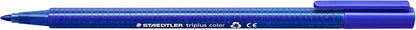 STAEDTLER 323 Triplus Colour Fibre-Tip Pens, 1.0 mm, Assorted Colours, Pack of 10