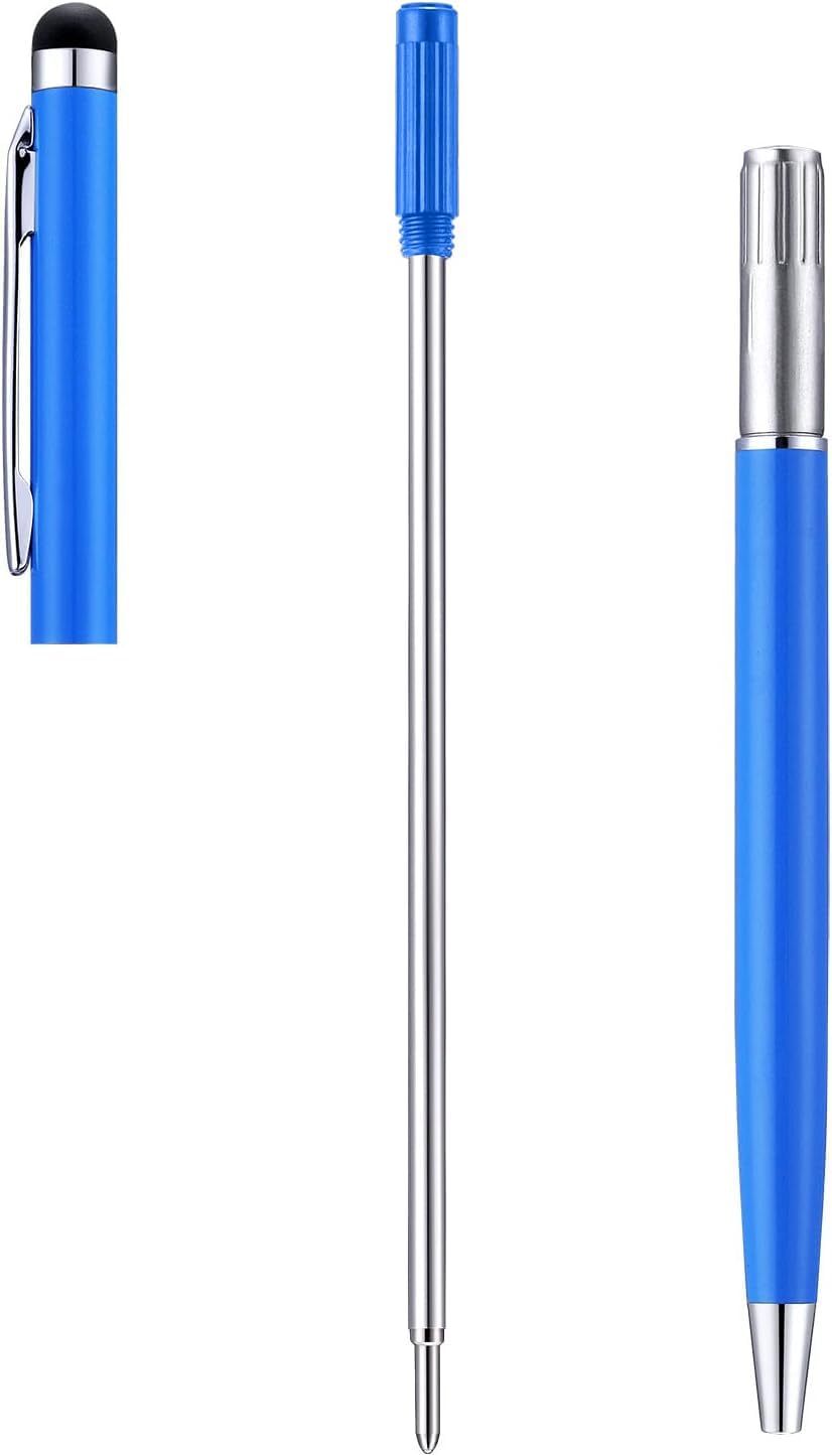 Black Ink Refill, Replaceable Ballpoint Pen Refills Compatible with Cross Ballpoint Pen, Medium Point Metal Refill 10 Pack