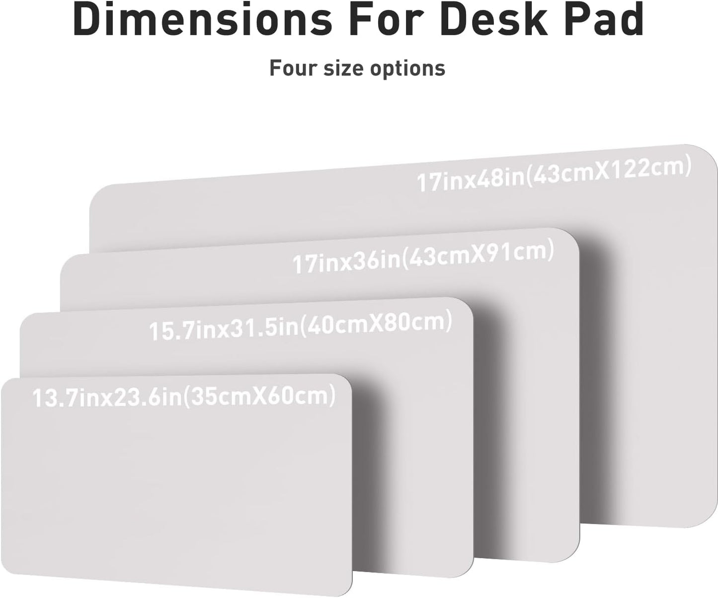 Aothia Leather Office Desk Pad Protector, Non-Slip PU Leather Desk Blotter, Waterproof Laptop Writing Mouse Pad for Office and Home, Black, 31.5" x 15.7" - Colors B