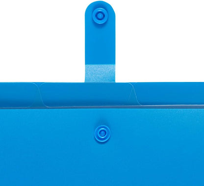 JAM Paper Accordion Folders - 13 Pocket Plastic Expanding File - Legal Size - 10 x 15 - Red - Sold Individually