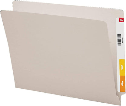 Smead End Tab File Folder, Shelf-Master Reinforced Straight-Cut Tab, Letter Size, Green, 100 per Box (25110)