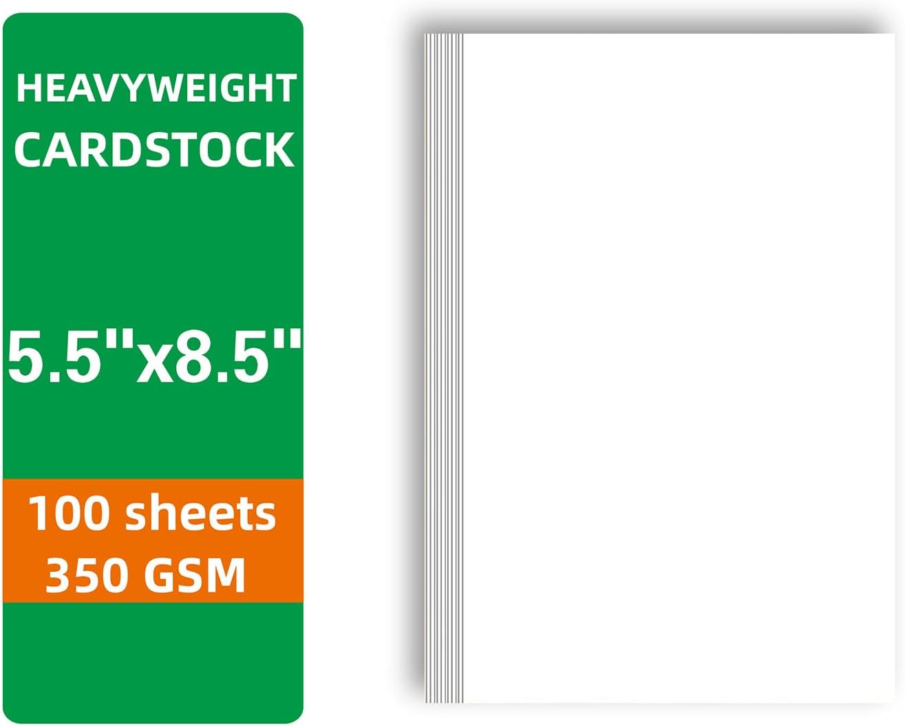 100 Sheets blank cardstock 2 x 3.5 In Heavy Weight business Card Stock 350gsm/130lb Learning Card, Note Card, Thank You Inserts, Gift Tags, Paper Crafts, Write, Draw, DIY (2X3.5 Inches)