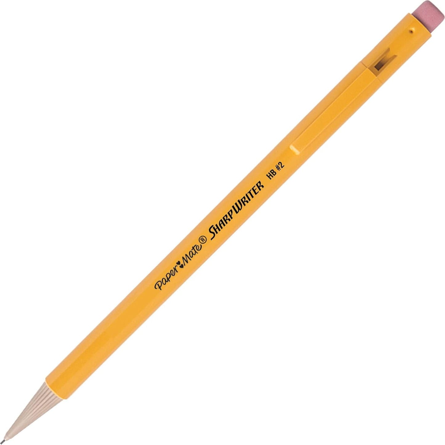 Paper Mate SharpWriter Mechanical Pencils, 0.7mm, HB #2, Yellow, 12 Count