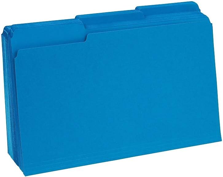 Staples Recycled File Folders, Legal Size, 1/3‑Cut Tabs, Manila, 30% Recycled Paper Stock, 100/Box