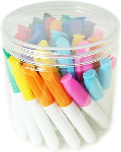 SKKSTATIONERY 36 Pcs Mini Dry Erase Markers, Whiteboard Markers, Marker Pens 3.5'', Black.