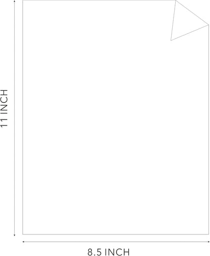 BearBoss Brown Cardstock Paper 8.5x11 50 Sheets, Heavyweight 92lb Cover for Crafts DIY Cards Making