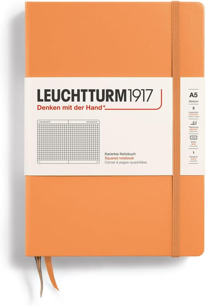 LEUCHTTURM1917 - Notebook Hardcover Medium A5-251 Numbered Pages for Writing and Journaling (Navy, Ruled)