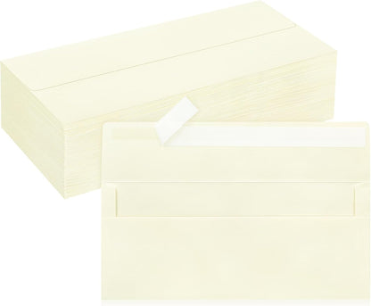 50 Pack #10 Business Envelopes, Sage Green Standard Envelopes Self Seal, Letter Size Mailing Envelopes for Checks Letters Invoices Statements Birthday Graduation Wedding, 4 1/8 x 9 1/2 Inch