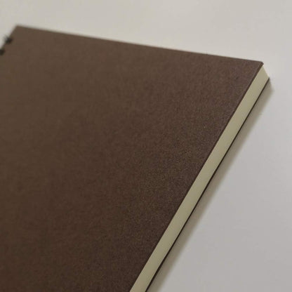 YUREE Spiral Notebook/Spiral Journal Lined, B5 Hard Kraft Cover Wire Bound Notebook Ruled, 70 Sheets (140 Pages), 10.5" x 7.3", Brown