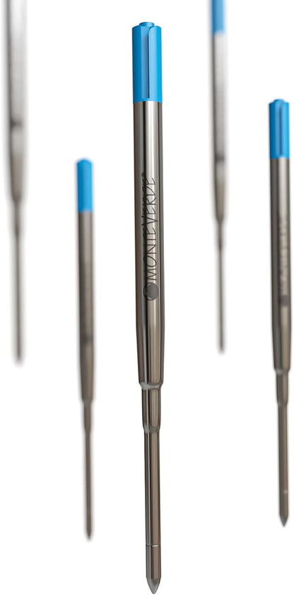 Monteverde Soft Roll Ballpoint Pen Refills to Fit Parker-Style Pens, Medium Point, Brown, 2-Pack, Smooth Writing Technology for Parker, Conklin, Schmidt, and More