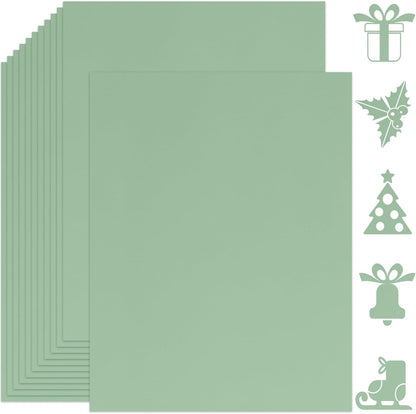 25 Sheets Black Cardstock Paper 8.5'' x 11'', 250gsm/92lb Thick Paper for Scrapbook, Invitations, Printing and DIY Cards