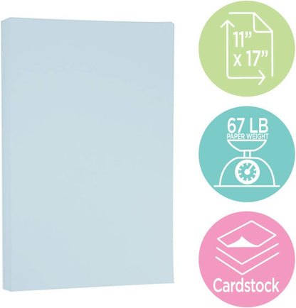JAM PAPER Vellum Bristol 65lb Cardstock - 8.5 x 11 Coverstock - 147 gsm - Cream - 50 Sheets/Pack