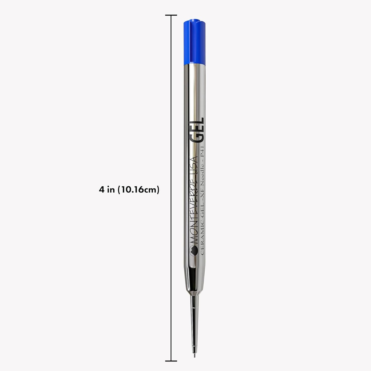 Monteverde Capless Gel Refills to Fit Parker-Style Ballpoint Pens, 0.5mm Extra Fine Needle Point, Black, 2-Pack, Smooth Writing Technology for Parker, Conklin, Schmidt, and More