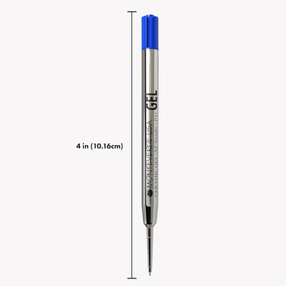 Monteverde Capless Gel Refills to Fit Parker-Style Ballpoint Pens, 0.5mm Extra Fine Needle Point, Black, 2-Pack, Smooth Writing Technology for Parker, Conklin, Schmidt, and More