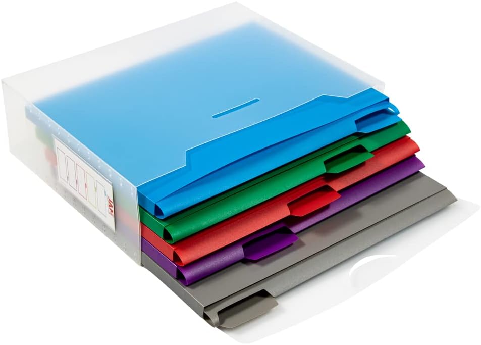 JAM Paper Accordion Folders - 13 Pocket Plastic Expanding File - Legal Size - 10 x 15 - Red - Sold Individually