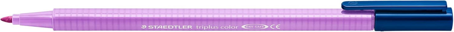 STAEDTLER 323 Triplus Colour Fibre-Tip Pens, 1.0 mm, Assorted Colours, Pack of 10