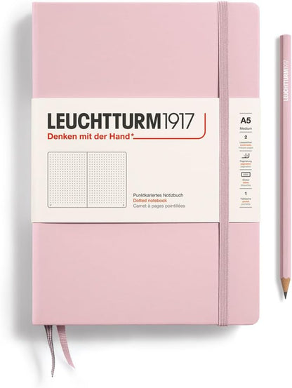 LEUCHTTURM1917 - Notebook Hardcover Medium A5-251 Numbered Pages for Writing and Journaling (Navy, Ruled)