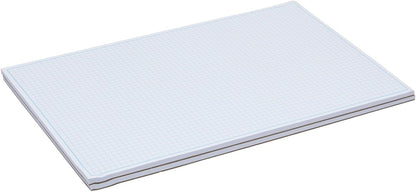 Bright Creations 2 Pack Engineering Graph Paper Pads, 11x17 Quadrille Grid Paper for Drafting, Engineering, Blueprint Drawing, Architect Designers (4 Squares Per Inch, 50 Sheets Each Pad)