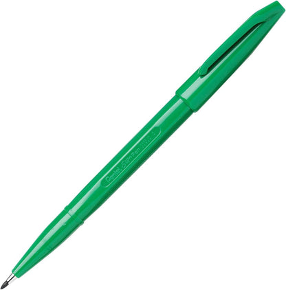Pentel Sign Pen, Fiber-Tipped, Black Ink (S520-A), Box of 12
