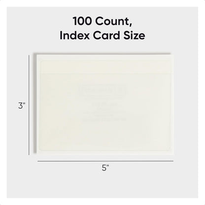 Smead Self-Adhesive Poly Pocket, Document, Clear Pockets, Storage Labels, 100 per Box, 103 Mm W x 76 Mm H, 68123