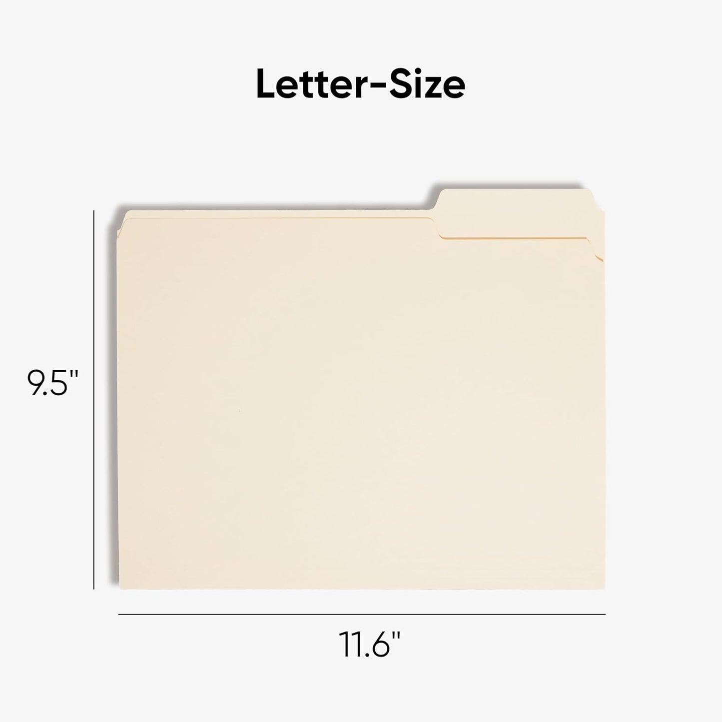 Smead File Folders Letter Sized, 1/3-Cut Tab, Assorted Positions, Letter Size Manila Folders, 200 Per Box