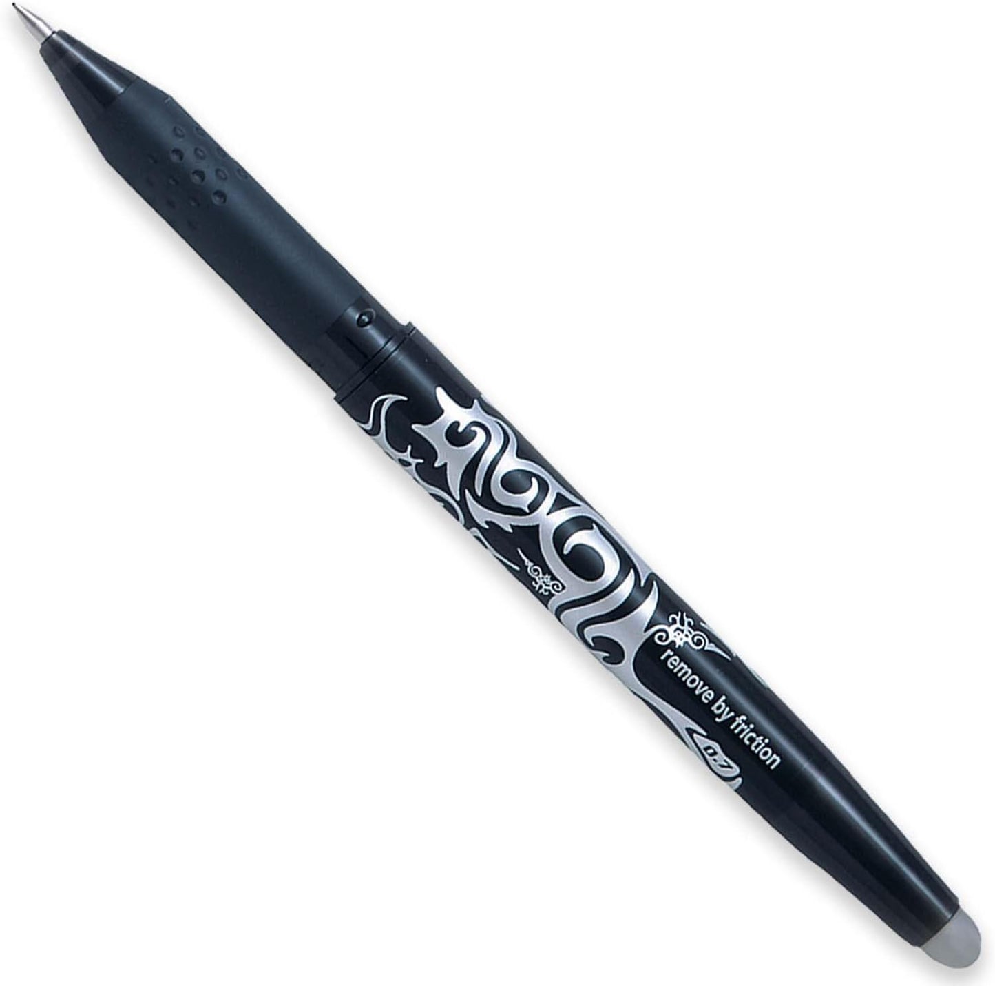 Pilot Frixion Heat/Friction Erasable Rollerball Pen FR7 - Medium Line 0.7mm Tip Nib - Wallet Pack of 3 (Black)