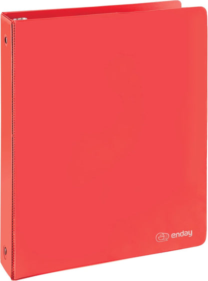 3 Inch Binder 3 Ring Binders Green, Slant D-Ring 3” Clear View Cover with 2 Inside Pockets, Heavy Duty Colored School Supplies Office and Home Binders – By Enday