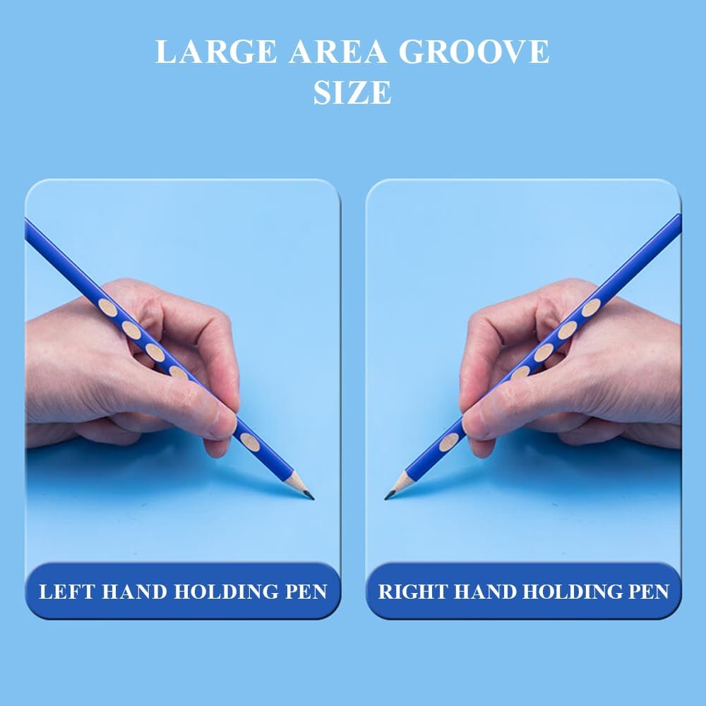 M&G 30pcs Triangular Pencils, 2B Pencils with Grip Correction, Wooden Graphite Pencils, Pre-Sharpened Break-Resistant, Suitable for Writing, Drawing, and Sketching