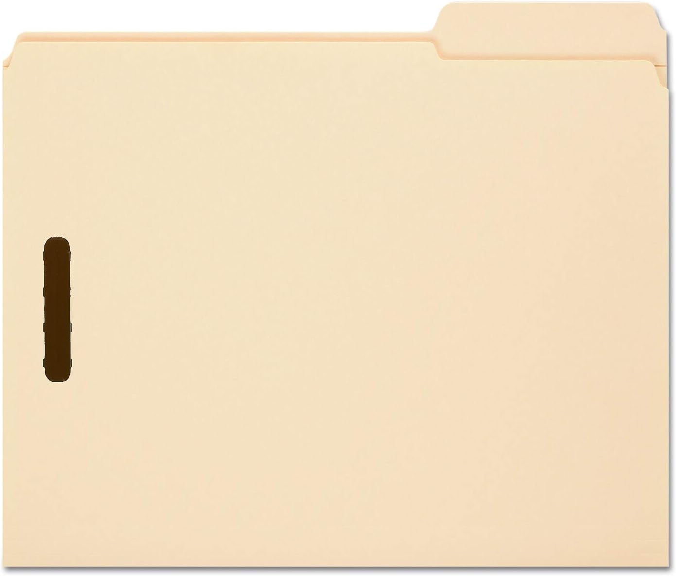 Smead Fastener File Folder, 2-Pack, Reinforced 1/3-Cut Tab Right Position, Letter Size, Manila, 50 per Box (14538)