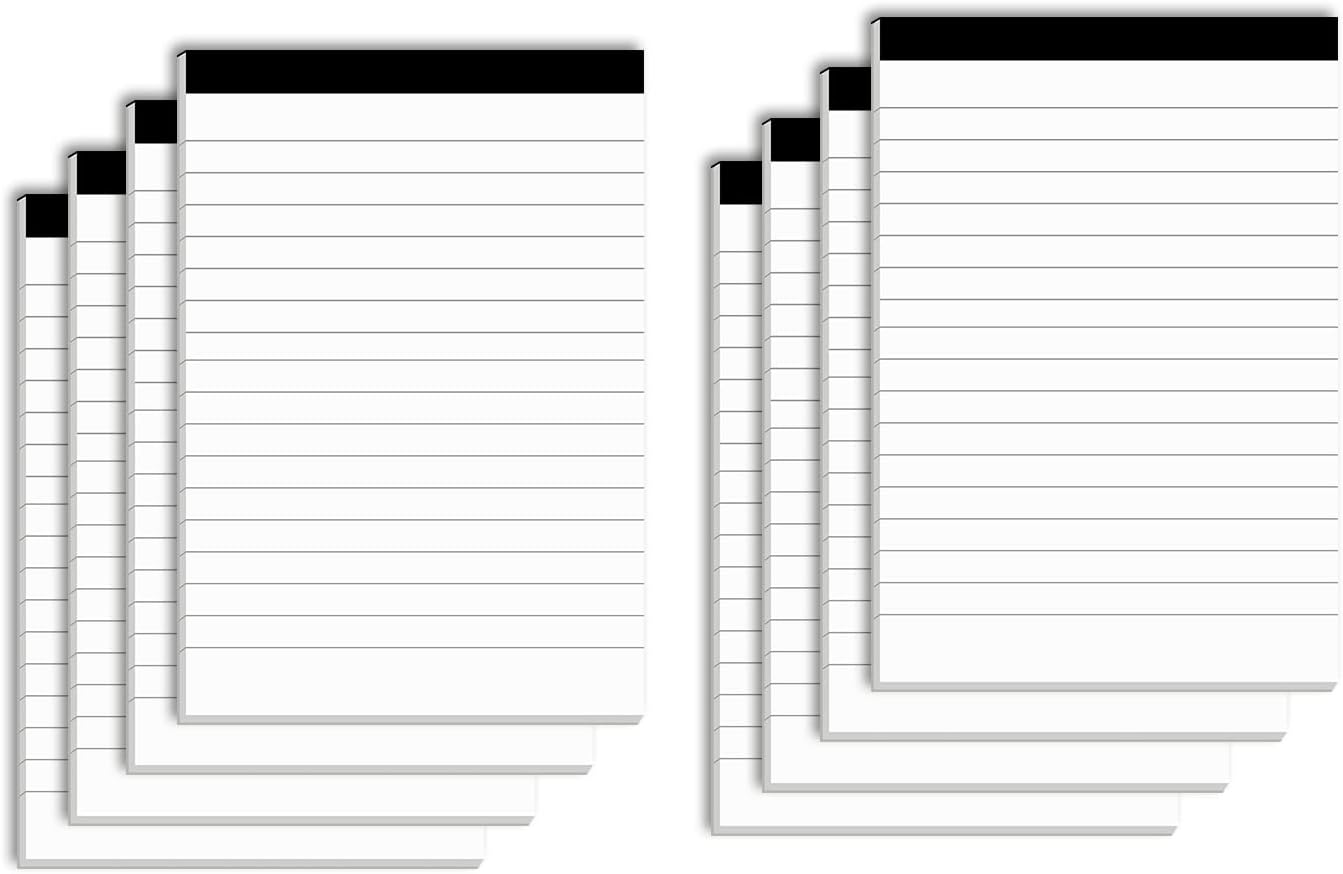 Nichela 20 Pack Small Notepad, 3 x 5 Inch Ultra Quality Note Pads, Server Lined Papers and Desk Notepads for Office Supplies, Writing and Memo pads 30 Sheets Each