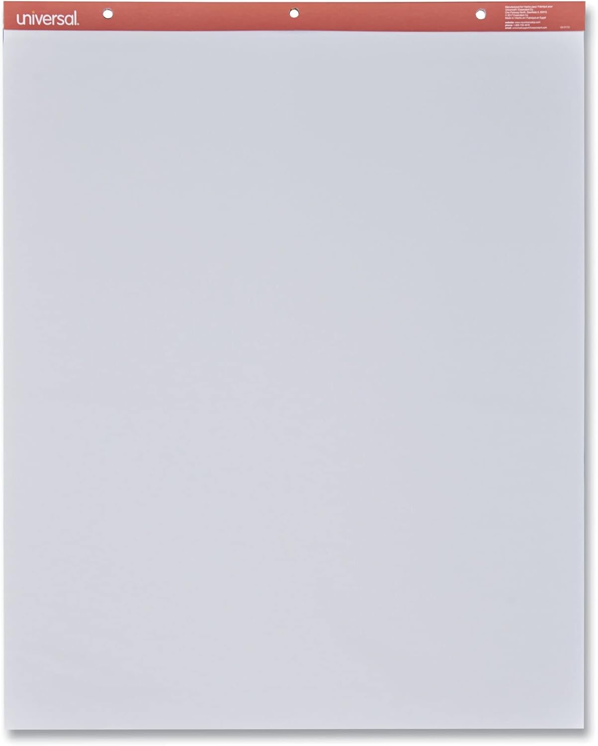 Universal 35600 Recycled Easel Pads, Unruled, 27 x 34, White, 50 Sheet (Case of 2)