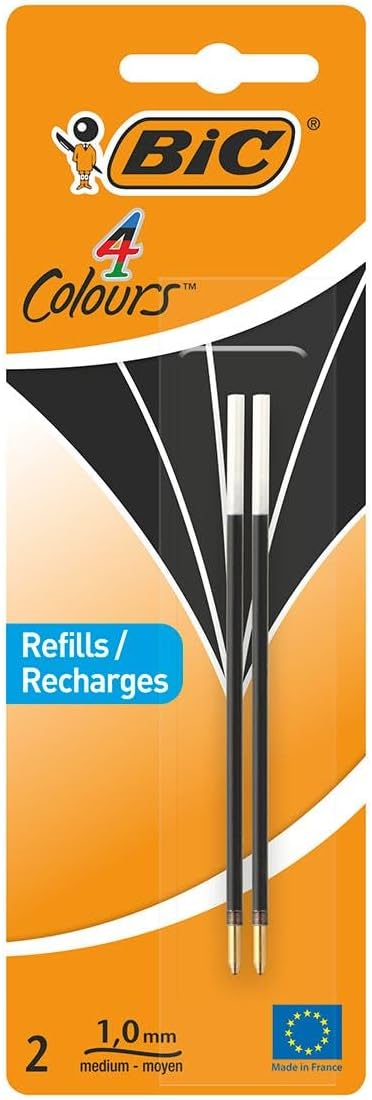 BIC Ballpoint Pen 4 Colours 2 Items Black