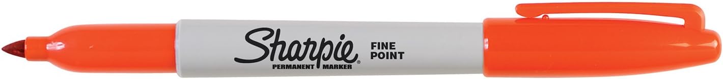 Sharpie Permanent Markers, Fine Point, Black, 12 Count