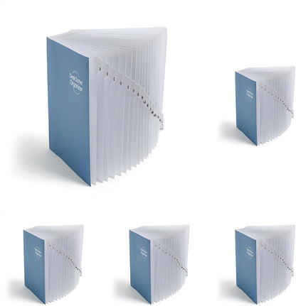 Smead Expandable Office Desk File Sorter, Office Supplies, Alphabetic (A-Z) Desk Organizer, 20 Indexing Dividers, Laminated Tabs, Letter Size, Dark Blue, Office Desk Accessories (89282)
