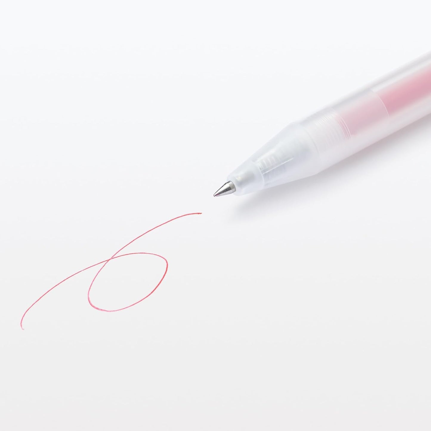 Muji Smooth Gel Ink Ballpoint Pen Knock Type 10-Pieces Set, 0.5 mm Nib Size, Black