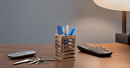 Birthday Gift Ideas Handcrafted Wooden Pen Pencil Holder Organizer For School Desk Home or Office Unique Stationary Supplies for Kids Girls Boys Adults Artists Birthday Housewarming Gift Ideas