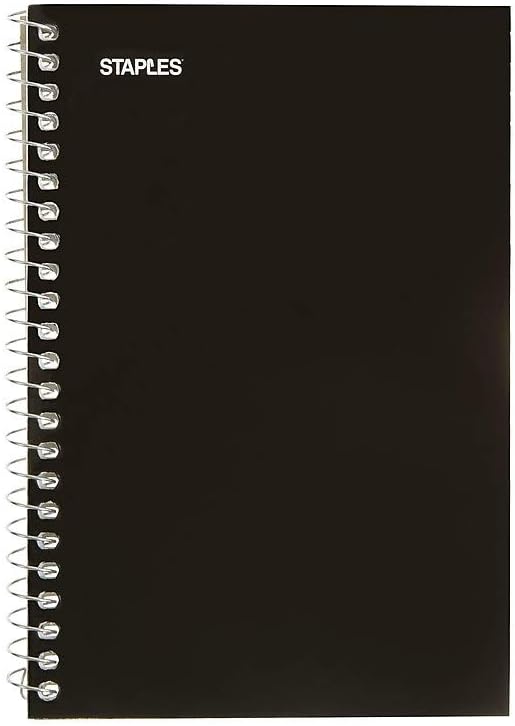 STAPLES Memo Pads, 4” x 6”, College Ruled, Assorted Colors, 50 Sheets/Pad, 5‑Pack