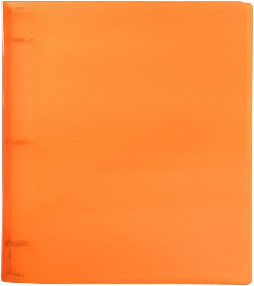 JAM PAPER Plastic 0.75 inch Binder - Clear 3 Ring Binder - Sold Individually