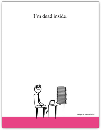 Funny Notepads (4-Pack) — Office & Work From Home Gag Gift for Coworkers or Friends — Sarcastic Desk Memo Pads — Everything Is Fine, This Is My Life Now, I Have No Idea What I’m Doing, I’m Not Even Trying Anymore