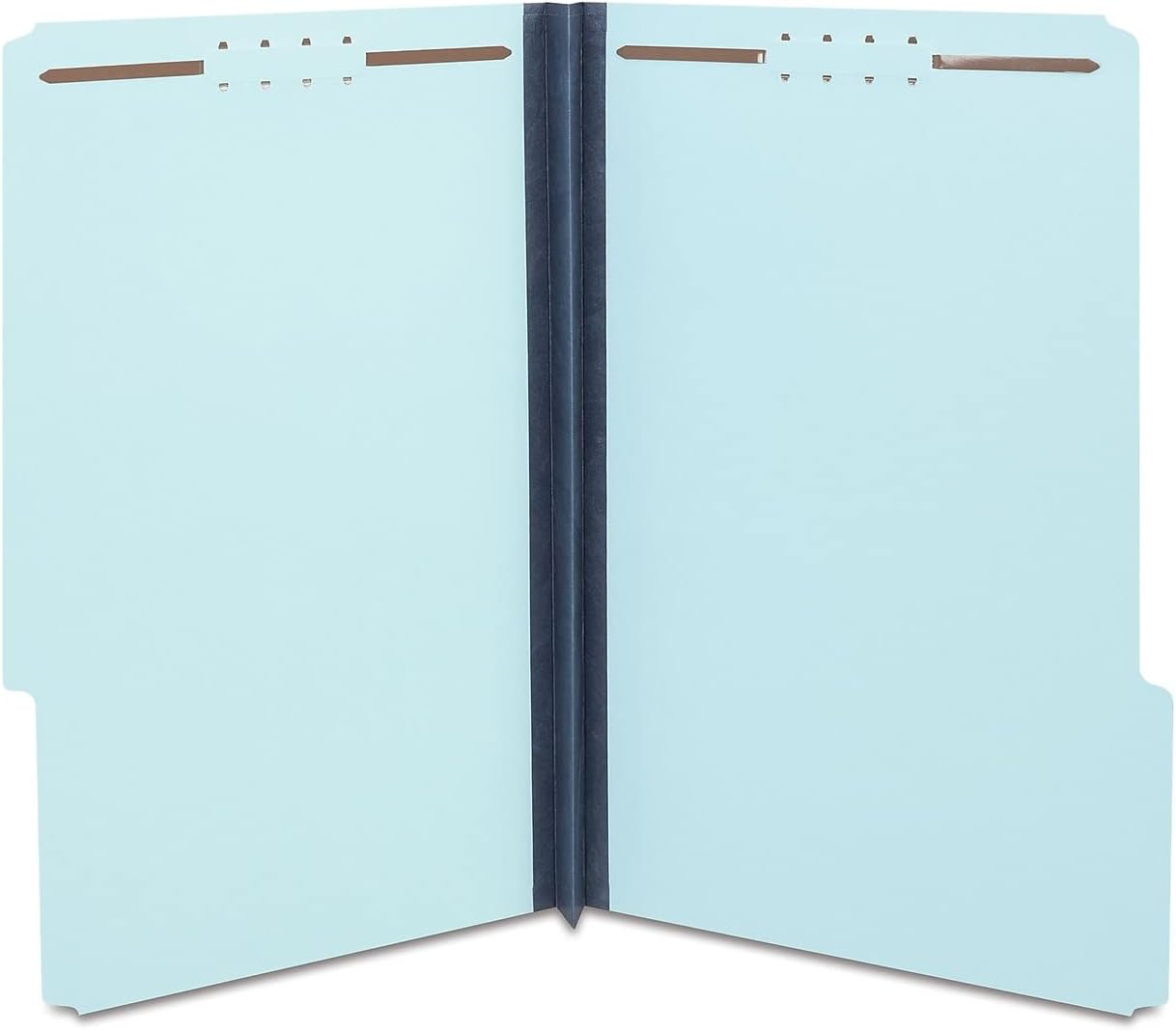Staples Pressboard Classification Folder, Legal Size, Blue, Reinforced Durable Construction, 25/Box