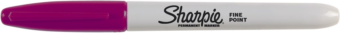 Sharpie Permanent Markers, Fine Point, Black, 12 Count