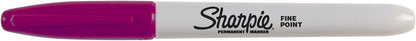 Sharpie Permanent Markers, Fine Point, Black, 12 Count