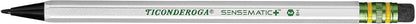 Ticonderoga Sensematic Mechanical Pencil, 0.7mm Lead, Silver, 2 Count
