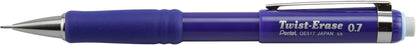 Pentel Twist-Erase III Mechanical Pencil, (0.7mm), Black Barrel, 12 Pack (QE517A)
