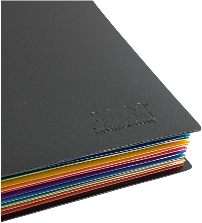 JAM Paper Accordion Folders - 13 Pocket Plastic Expanding File - Legal Size - 10 x 15 - Red - Sold Individually