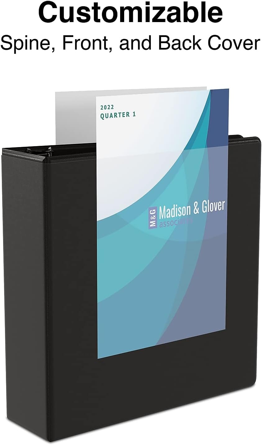 Staples Economy 1-Inch Round Ring Binder, Holds Up to 175 Sheets Each, 12-Pack, White, Lightweight Binders for School & Office