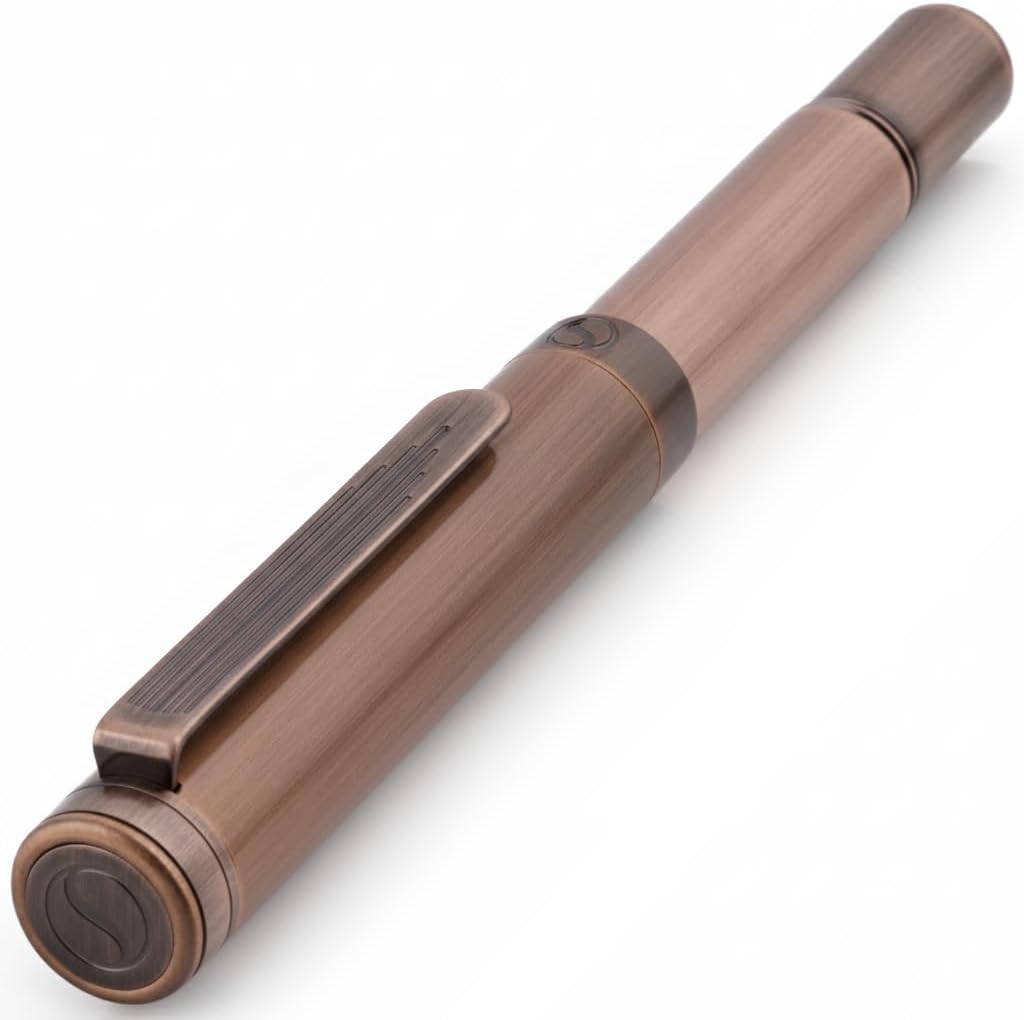 Scriveiner Black Rollerball EDC Luxury Pen, Stunning Pocket Pen with Chrome Finish, Cool Writing, Best Gift for Men & Women, German Schmidt Refill, Nice Present, Fancy Office Designer Set