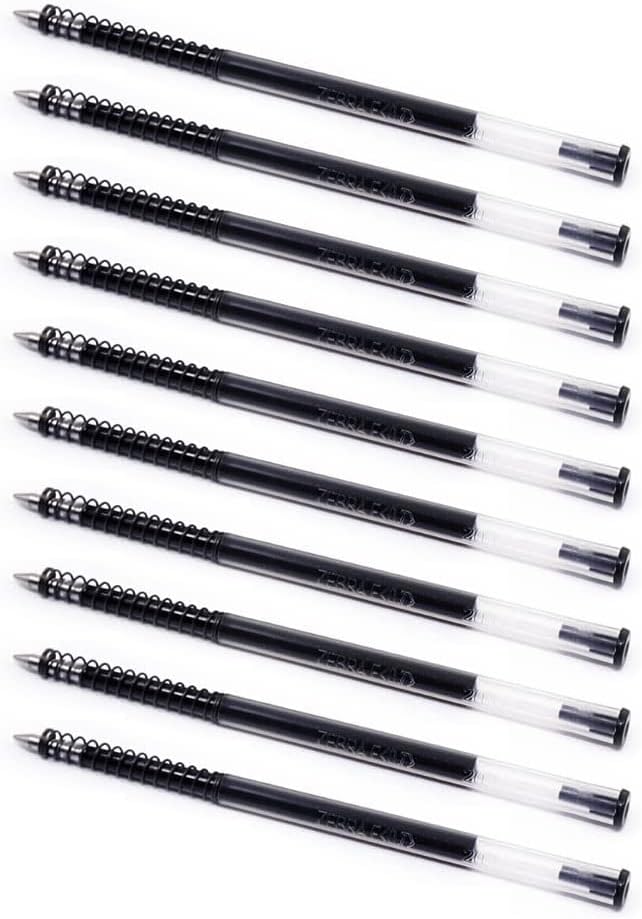 Zebra Pen Steel, F-Refill Ballpoint Ink Refills, 0.7mm Fine Point, Black Ink, Fits Zebra F-301, F-402, and F-701 Ballpoint Pens, Smooth Writing Performance, 2-Pack (85512)
