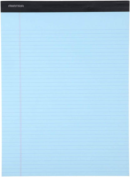 Mintra Office White Legal Pads – Ruled Notepads and Micro-Perforated Sheets, Ideal for Writing, Note-Taking & Creativity, Office, or Professional Use, Basic Pad 6 pack, 8.5"x11" (Narrow Ruled)